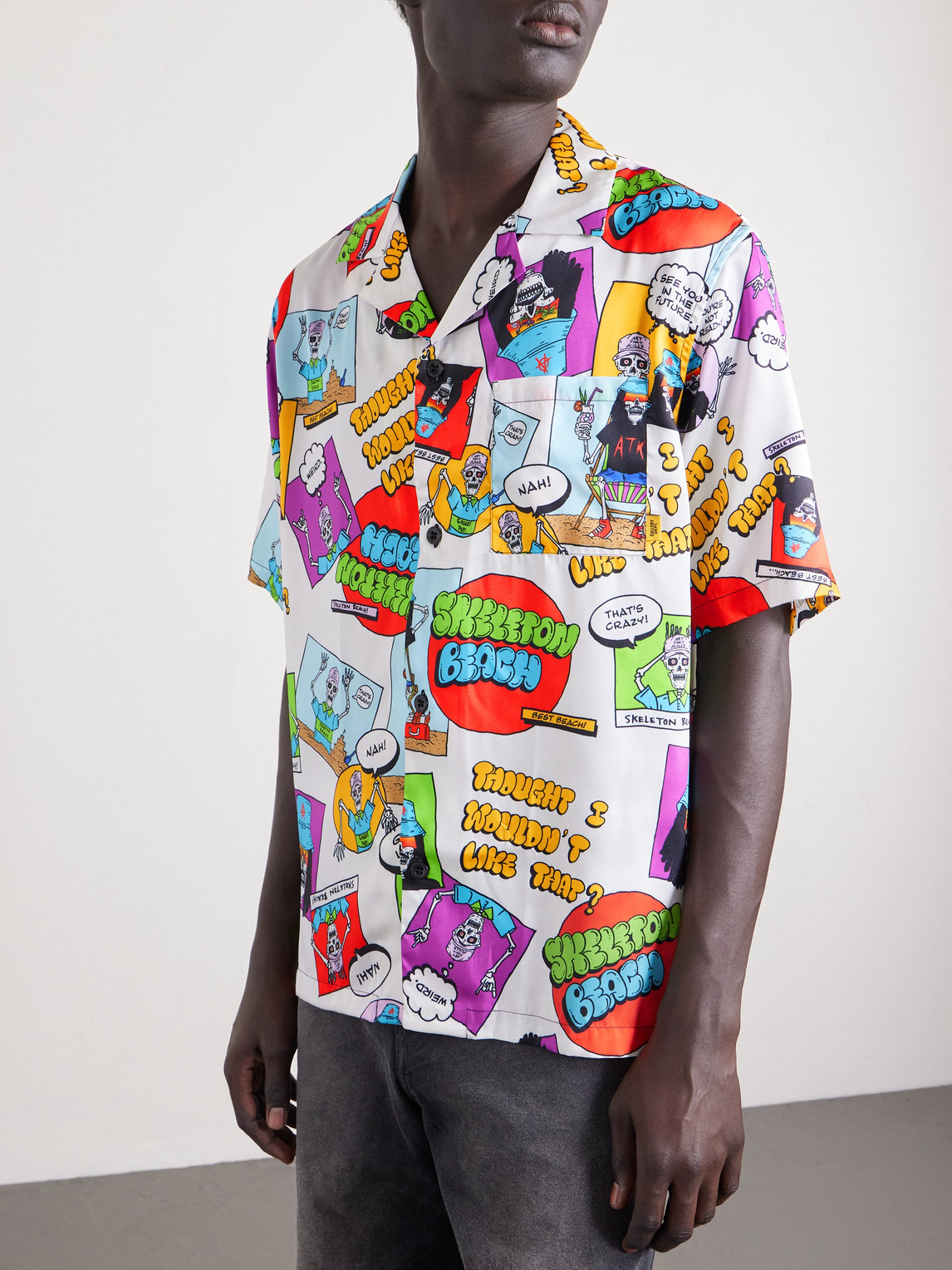  Gallery Dept. - Skeleton Beach Edition Wilson Printed Twill Shirt - Men - Multi - S 