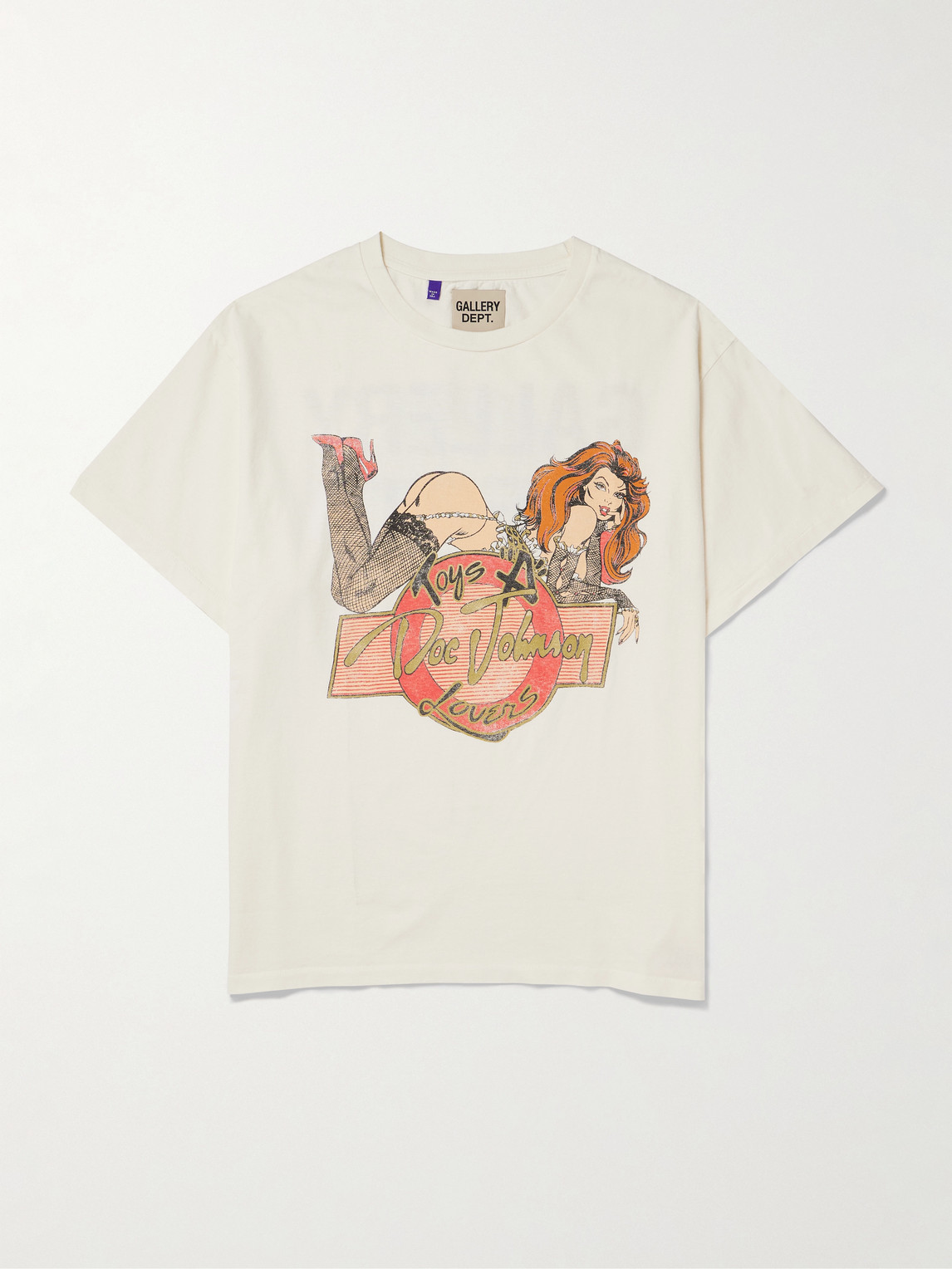 Gallery Dept. Doc Johnson Toys 4 Love Glittered Printed Cotton-Jersey T-hirt - Men