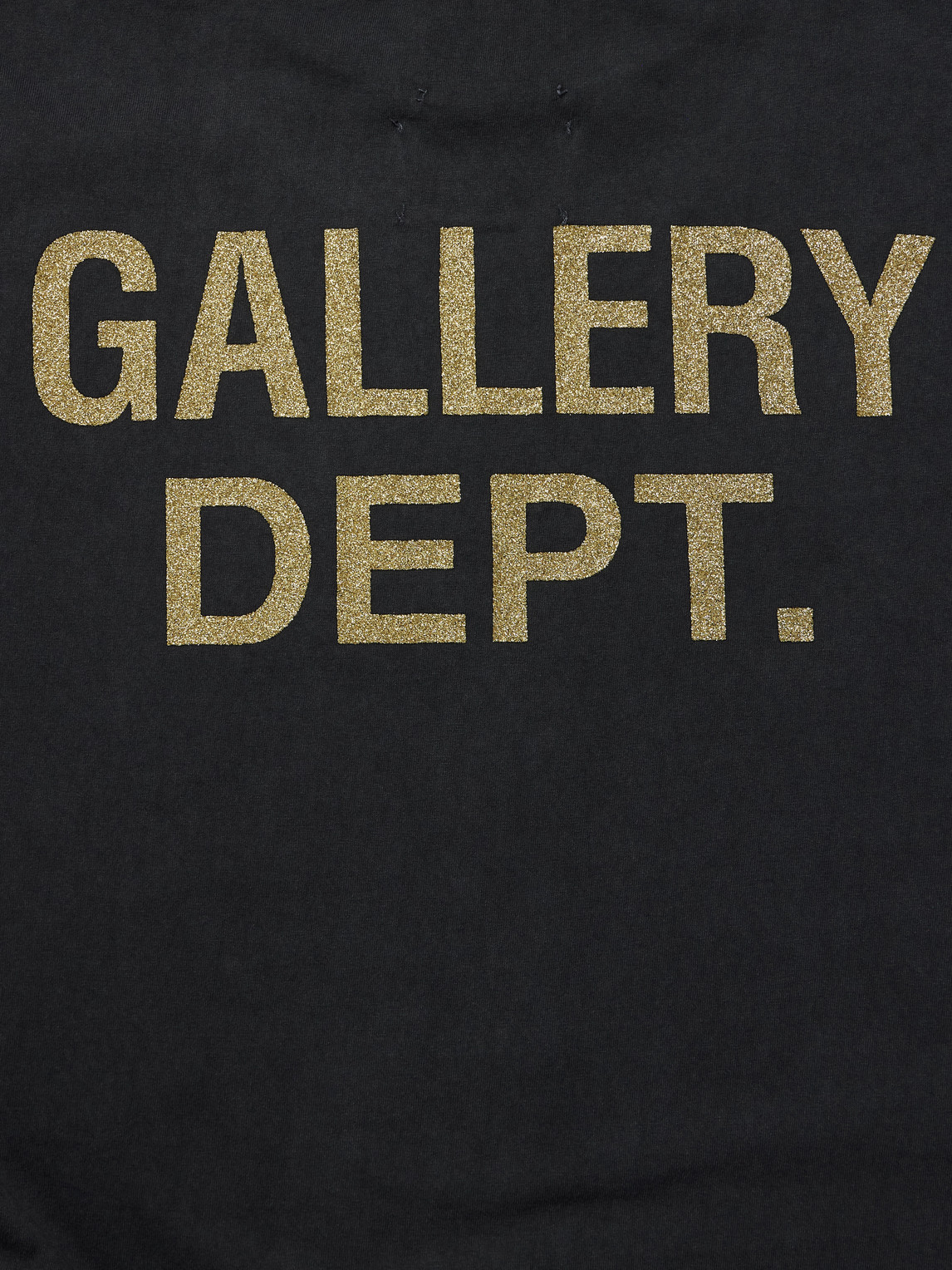 Gallery Dept. Biker Dog Glittered Printed Cotton-jersey T-shirt In Black