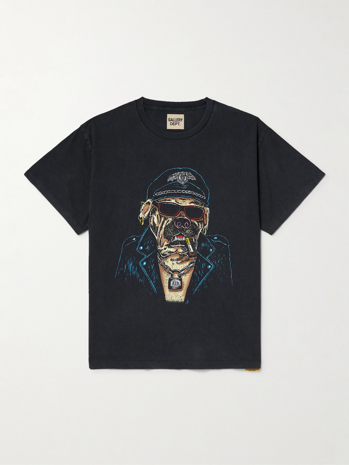 Gallery Dept. Biker Dog Glittered Printed Cotton-Jersey T-hirt - Men