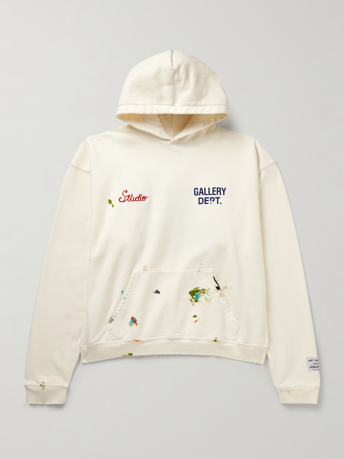 Gallery Dept. Studio Oversized Logo-Print Embroidered Cotton-Jersey Hoodie - Men