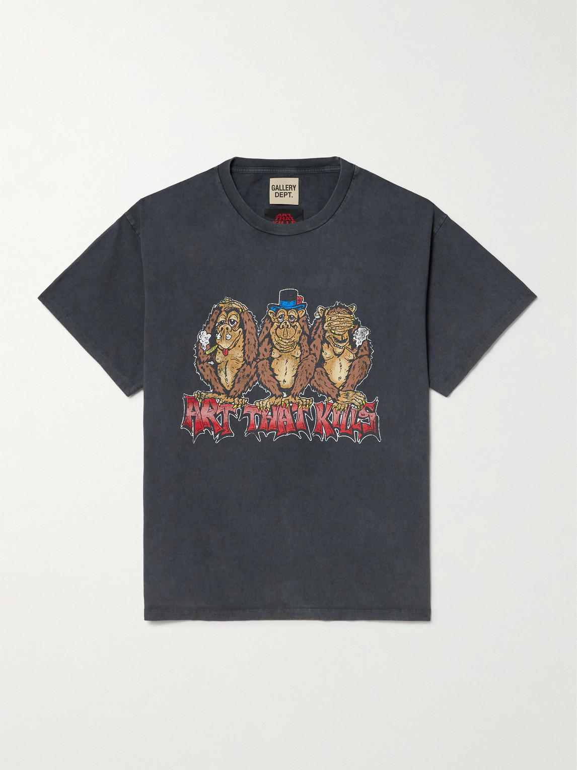 Gallery Dept. ee No Evil Glittered Printed Cotton-Jersey T-hirt - Men