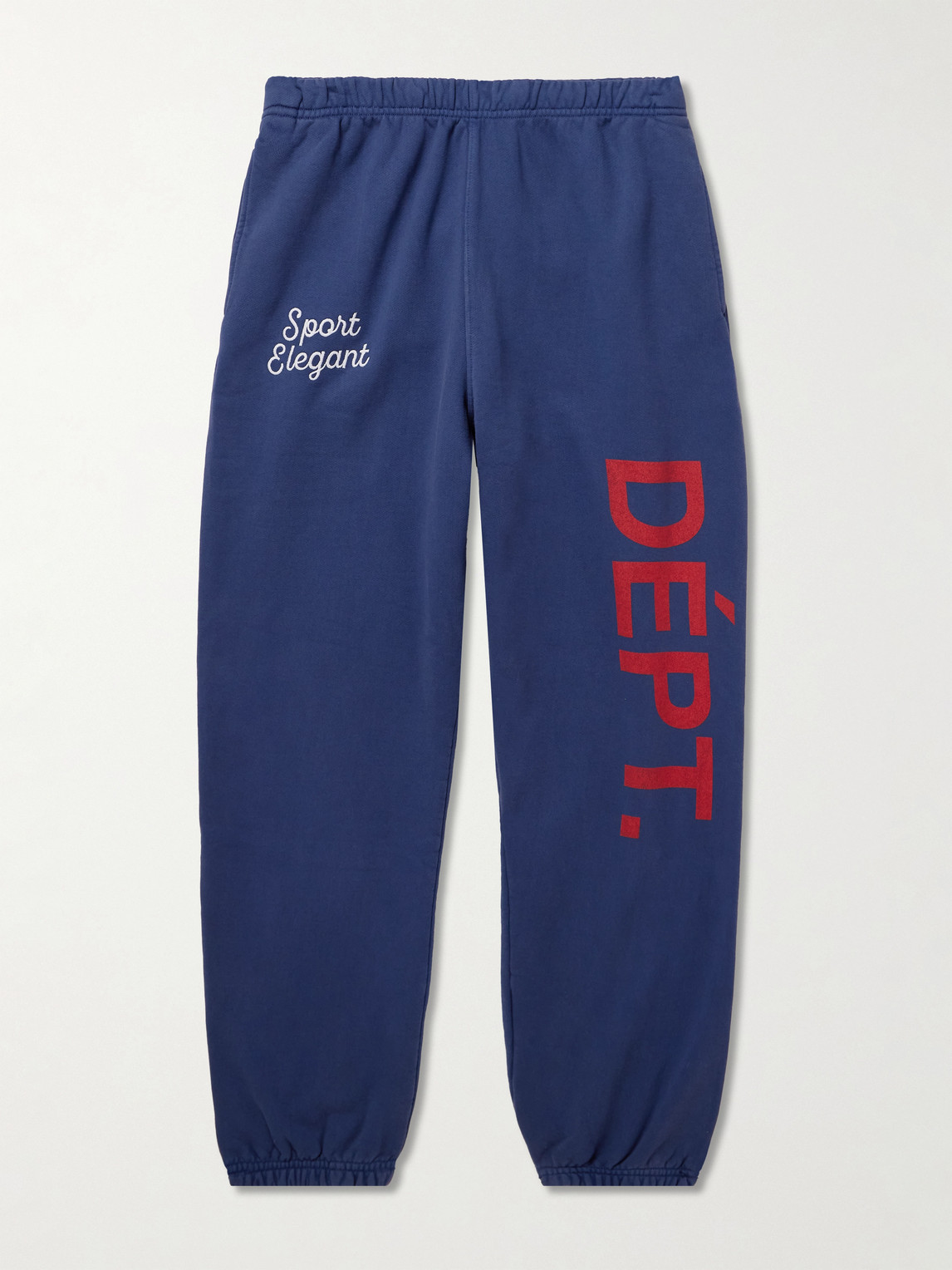 Gallery Dept. Team Dept Tapered Embroidered Printed Cotton-Jersey Sweatpants - Men