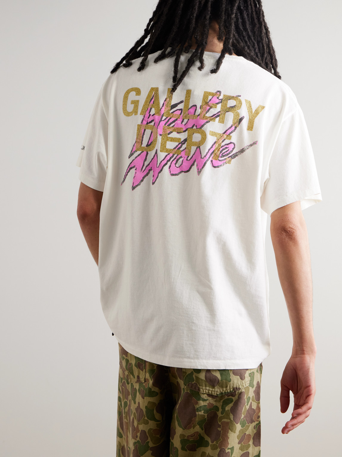 Gallery Dept. Doc Johnson Heat Wave Glittered Printed Cotton-jersey T-shirt In Multi
