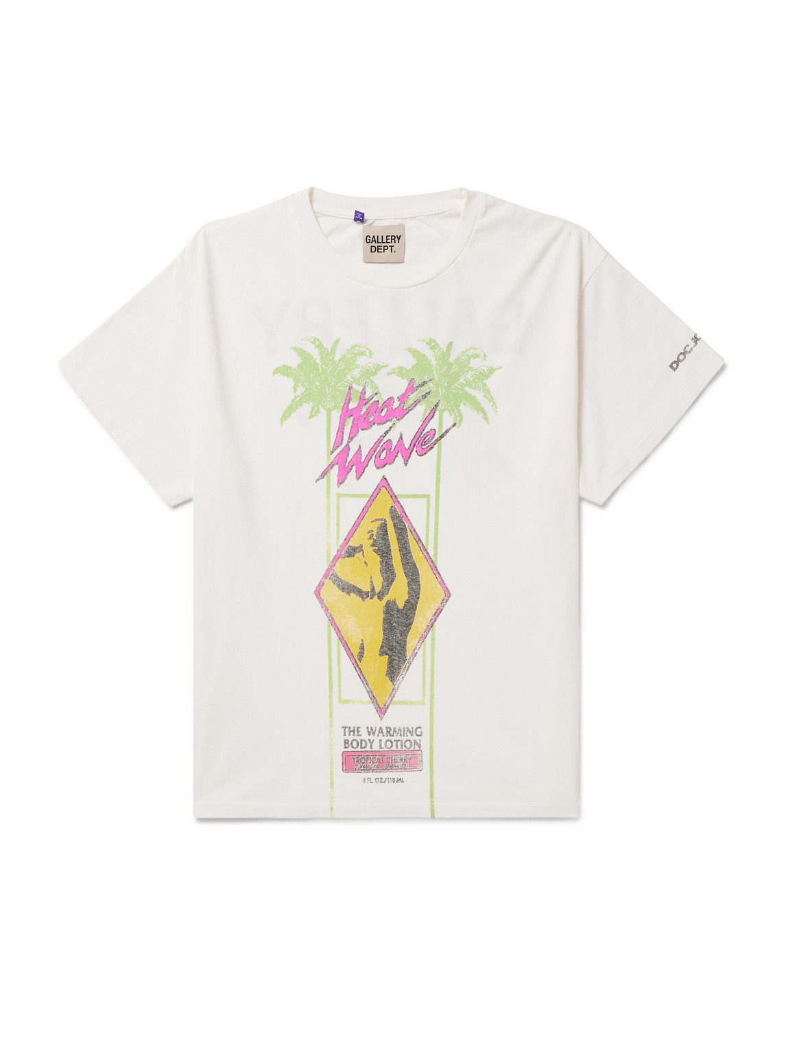 Gallery Dept. Doc Johnson Heat Wave Glittered Printed Cotton-jersey T-shirt In Multi