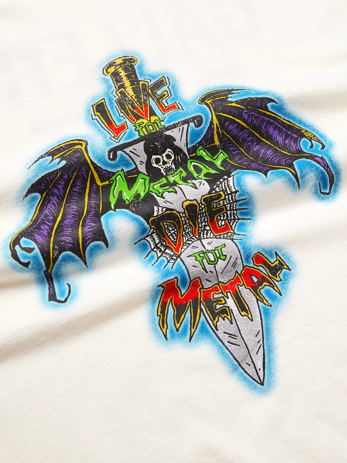 Gallery Dept. Live For Metal Glittered Printed Cotton-jersey T-shirt In Neutral