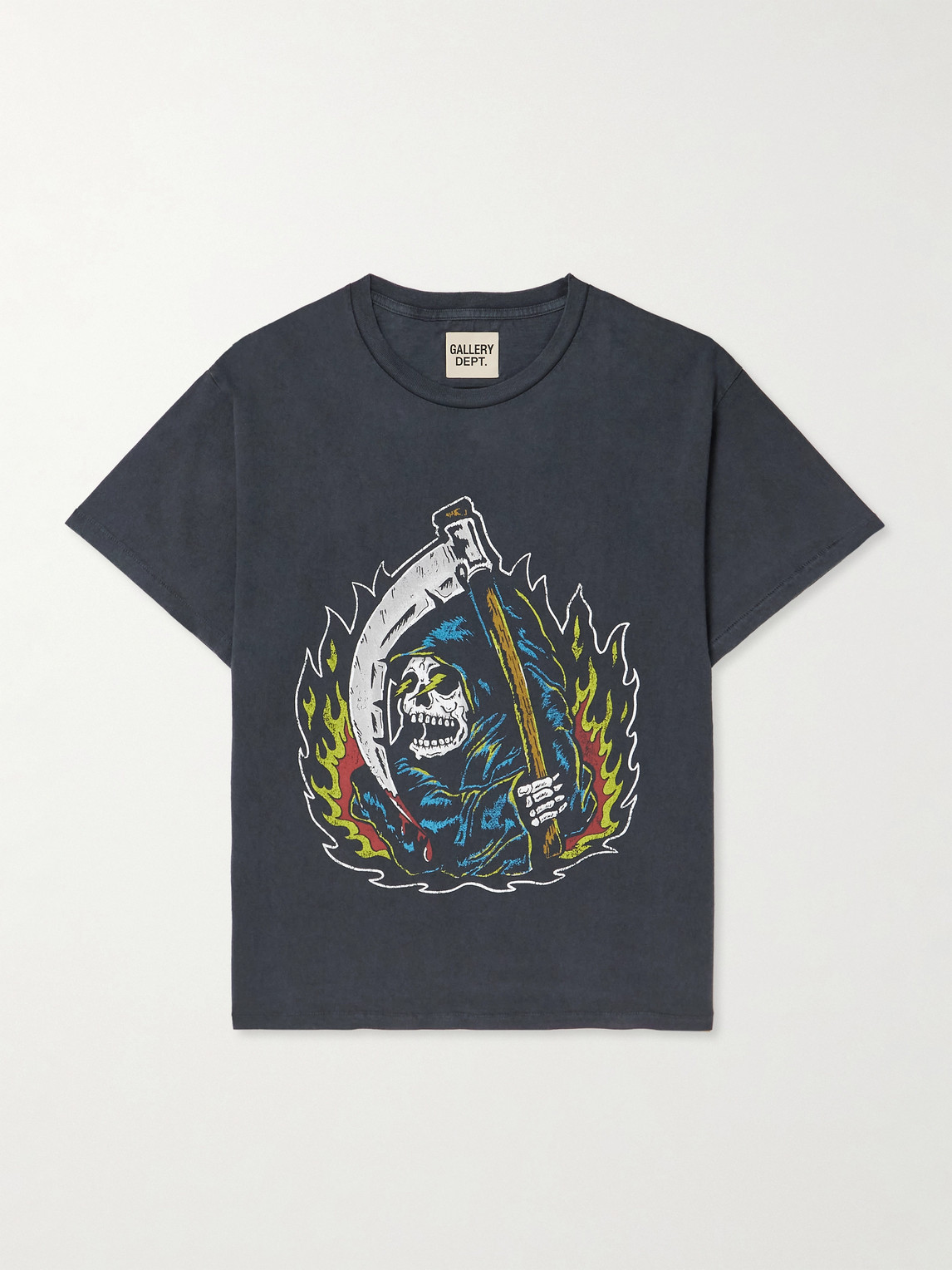 Gallery Dept. Big Reaper Glittered Printed Cotton-Jersey T-hirt - Men