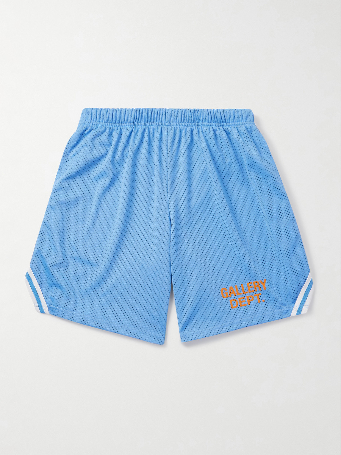 Gallery Dept. Venice Court Wide-Leg Logo-Print Webbing-Trimmed Mesh horts - Men