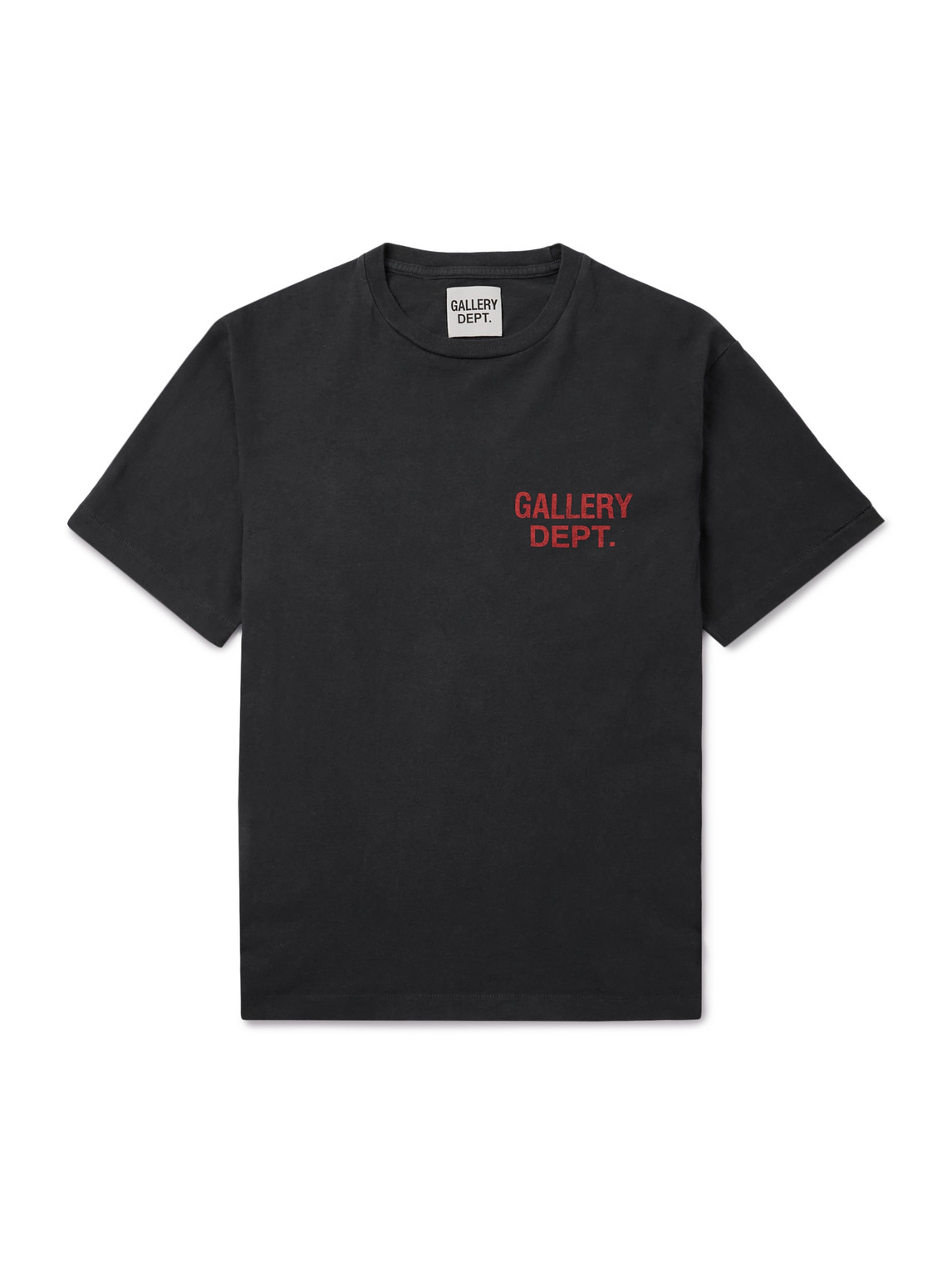 Gallery Dept. Souvenir Logo-print Cotton-jersey T-shirt In Black
