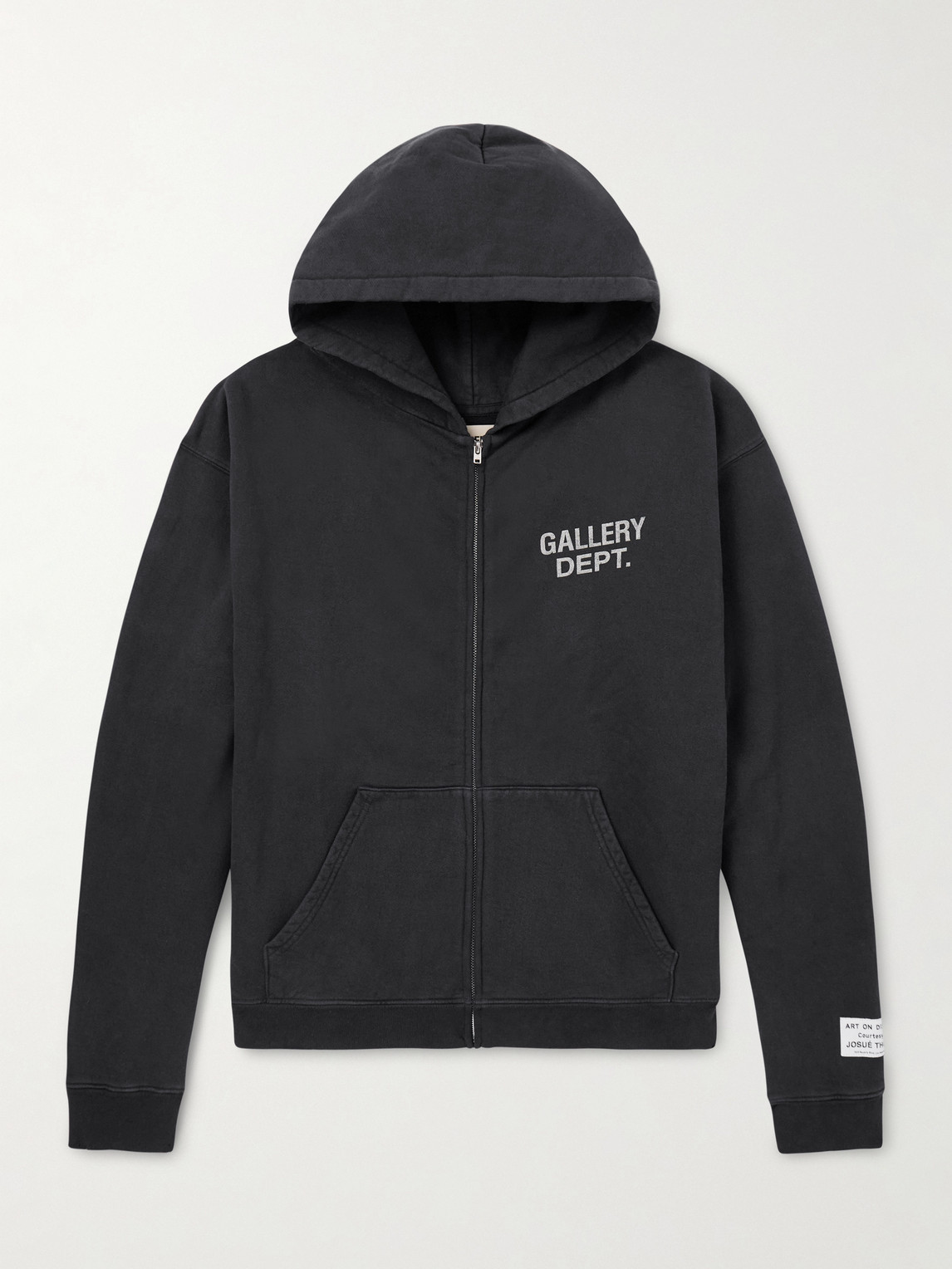 Gallery Dept. 90's Logo-Print Cotton-Jersey Zip-Up Hoodie - Men