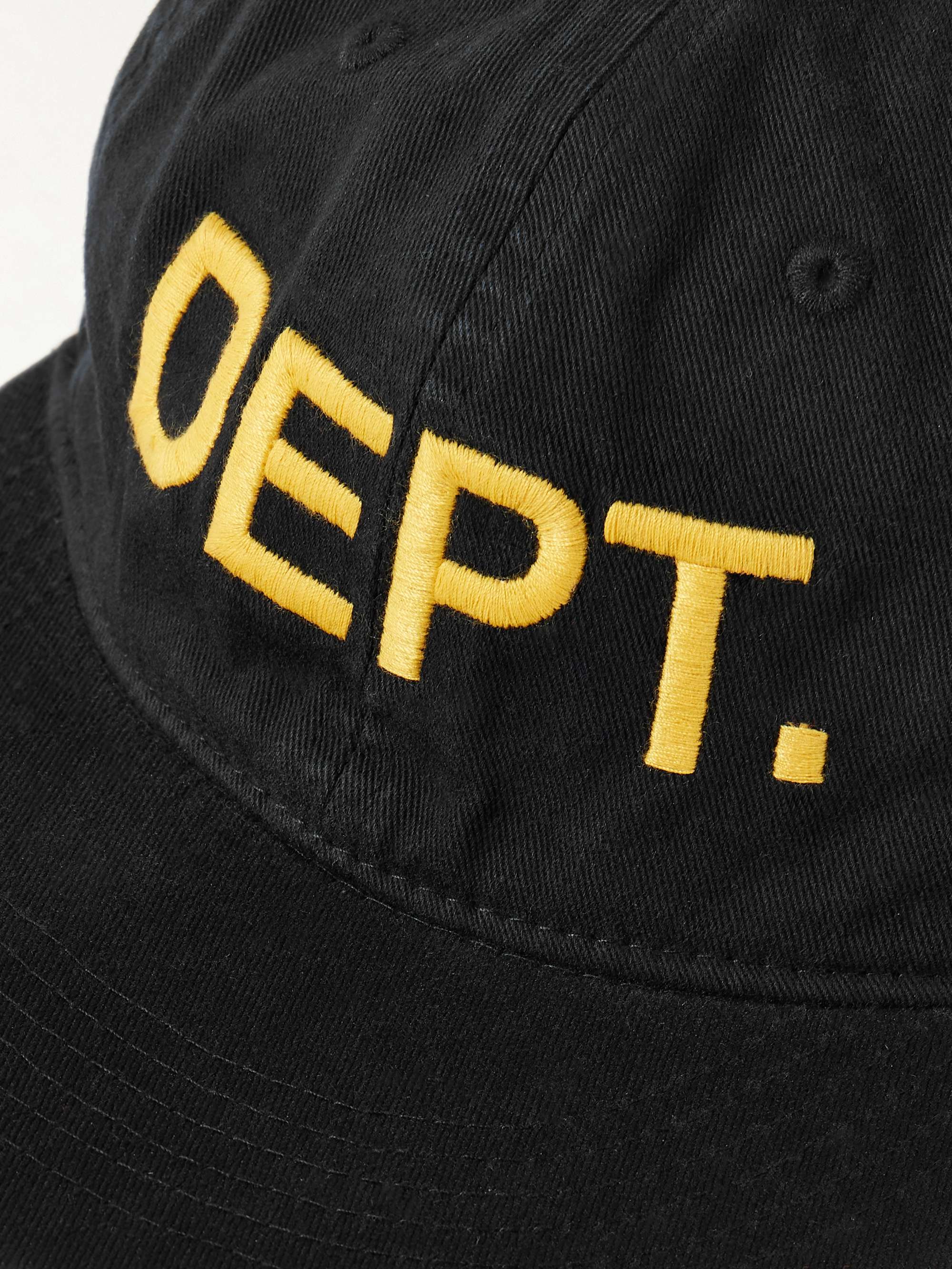 Logo-Embroidered Cotton-Twill Baseball Cap - black - One Size