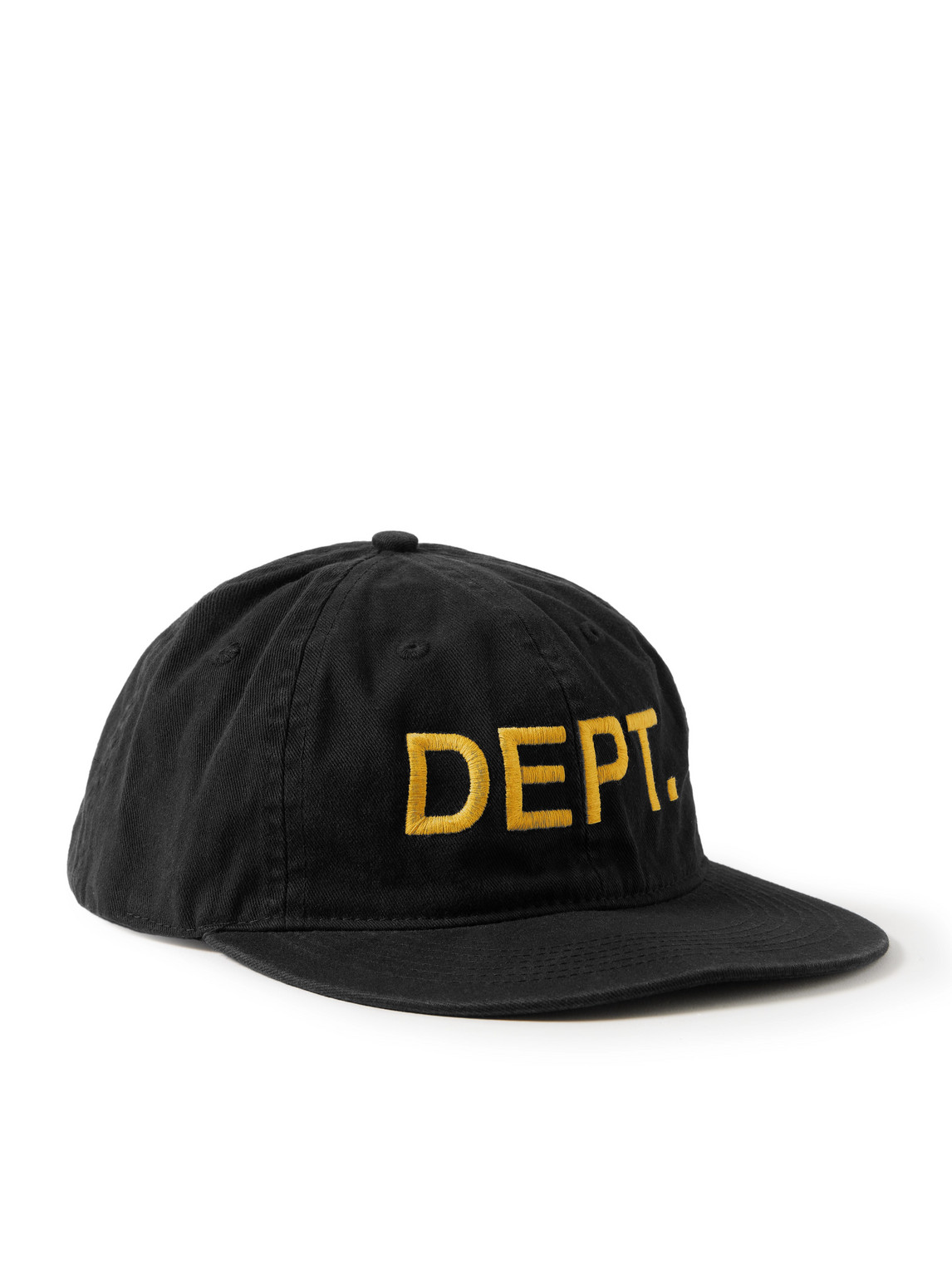 Gallery Dept. Logo-embroidered Cotton-twill Baseball Cap In Black