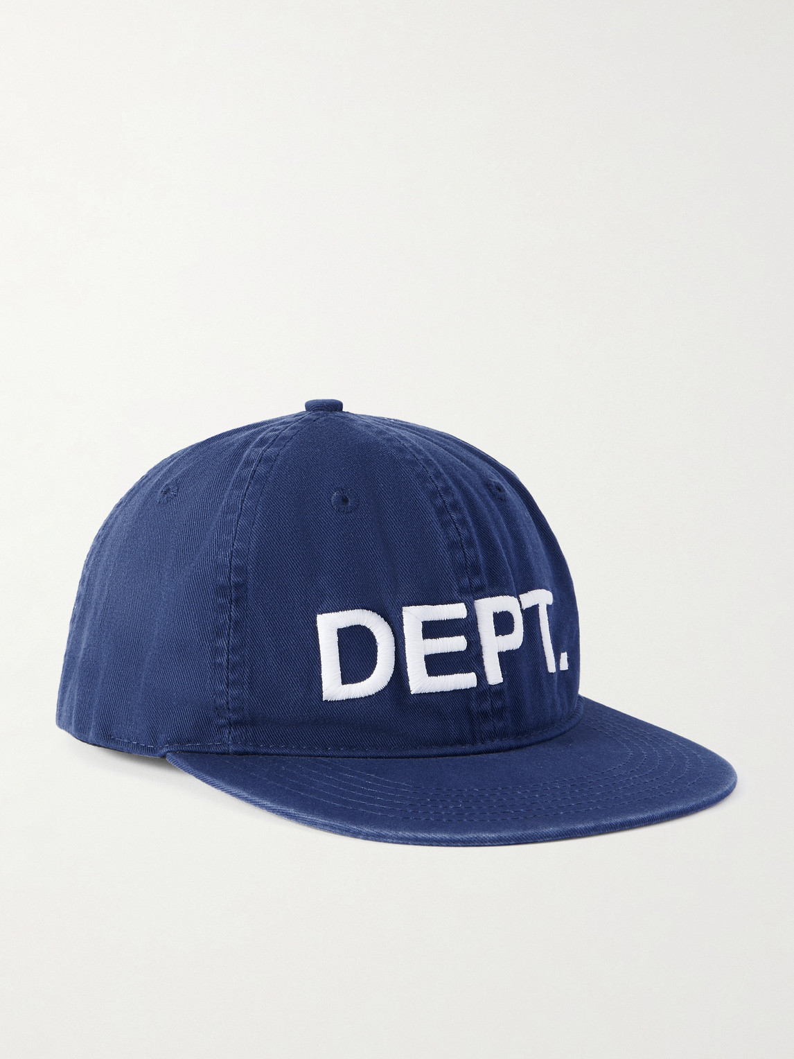 Gallery Dept. Logo-embroidered Cotton-twill Baseball Cap In Blue
