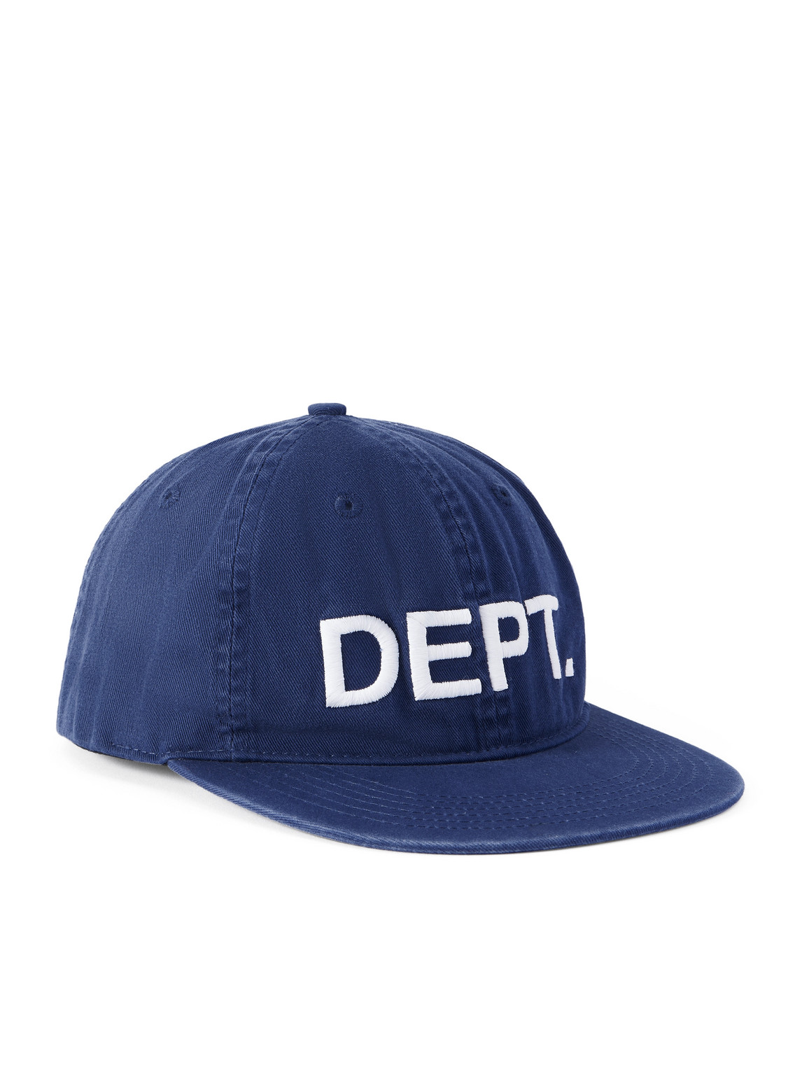 Gallery Dept. Logo-embroidered Cotton-twill Baseball Cap In Blue