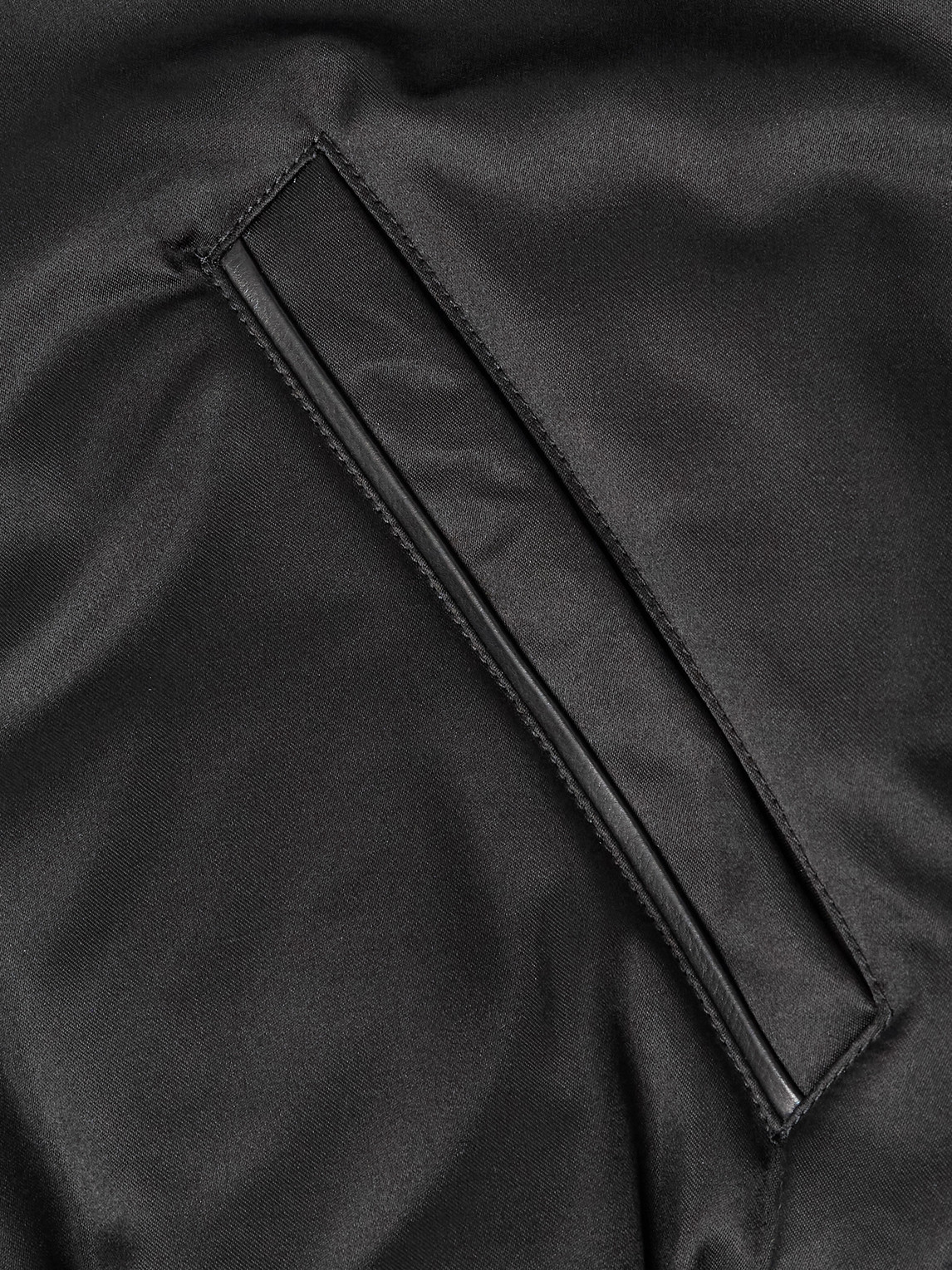 Tom Ford Silk-satin Padded Bomber Jacket In Black