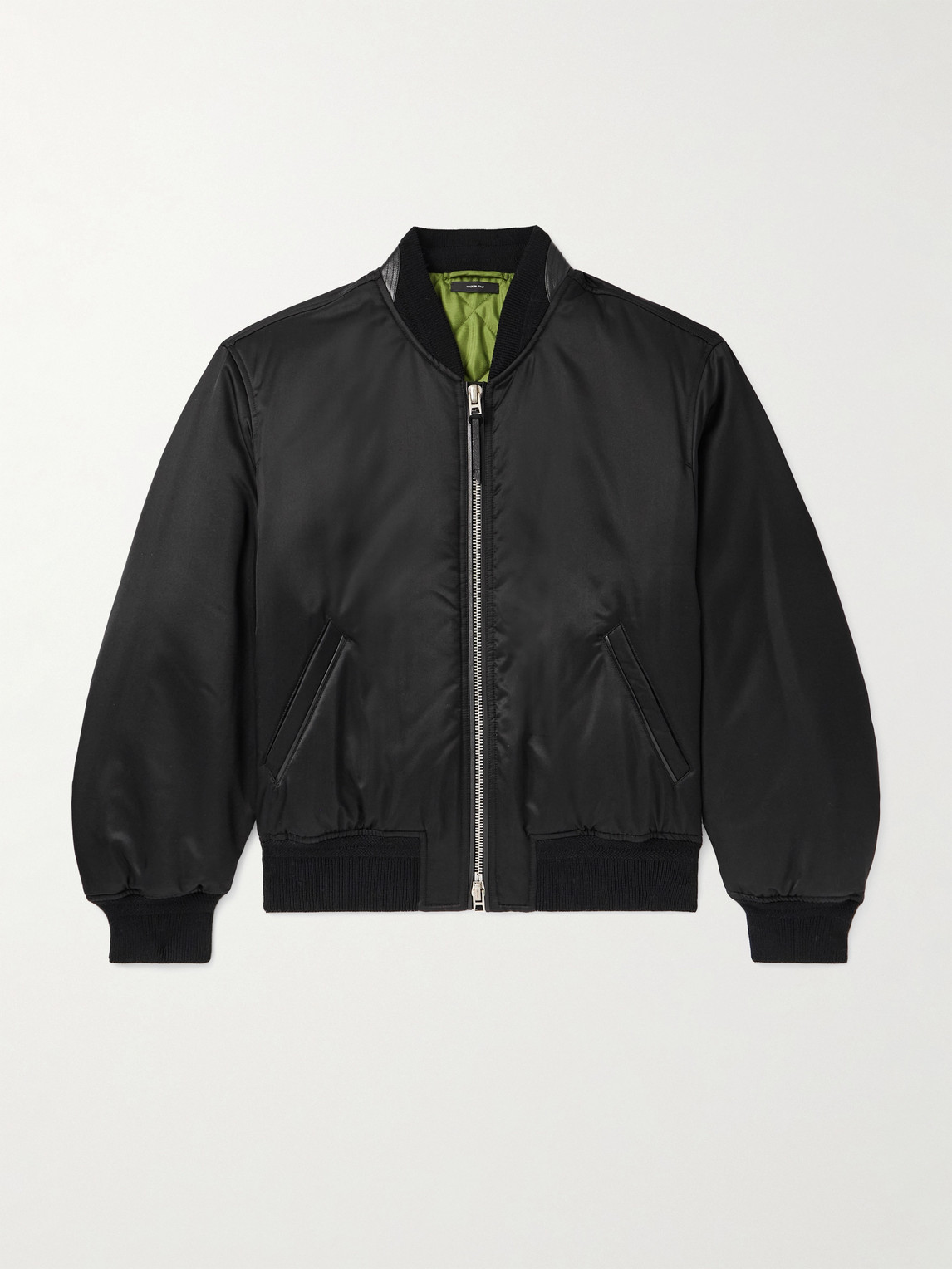 Tom Ford Silk-Satin Padded Bomber Jacket - Men