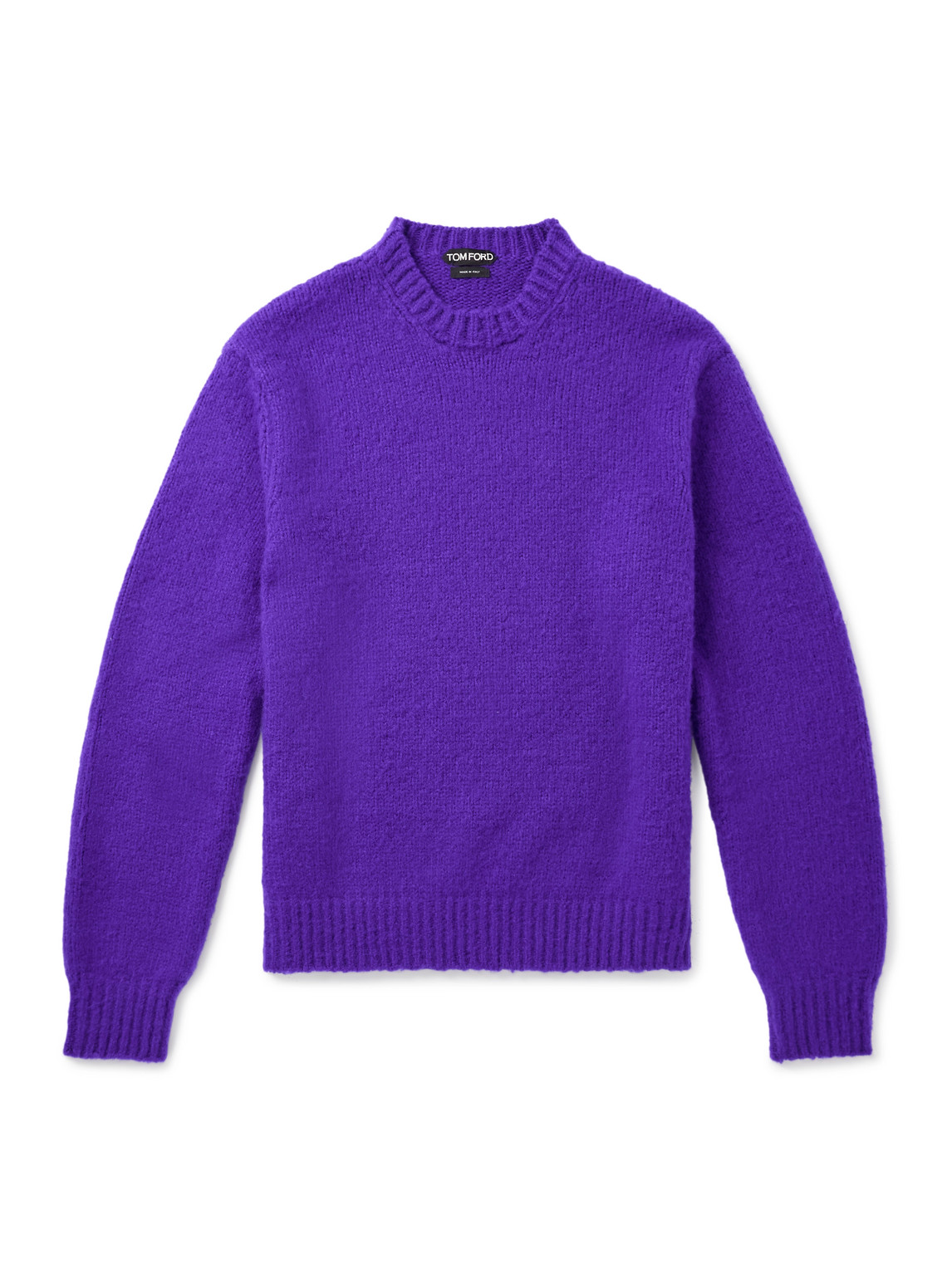 Tom Ford Brushed-cashmere Sweater In Purple