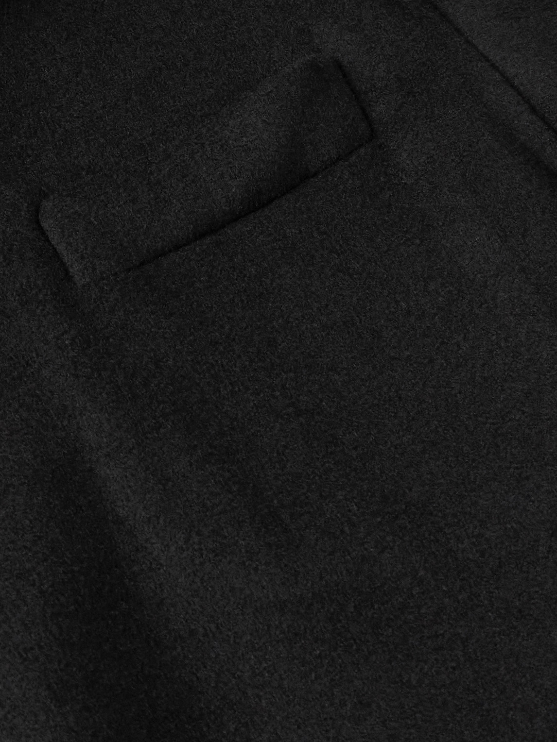 Tom Ford Oversized Shawl-collar Belted Wool And Silk-blend Felt Coat In Black