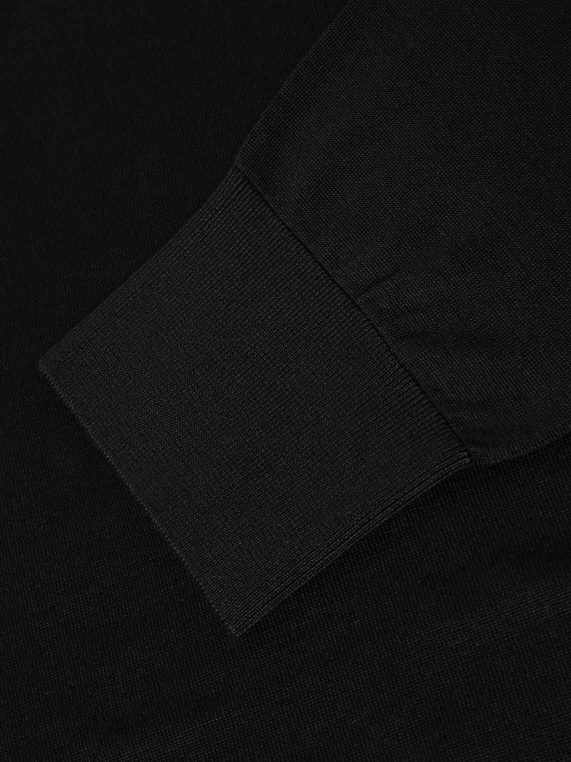 Tom Ford Fine Gauge Wool Knit Crewneck Sweater In Black
