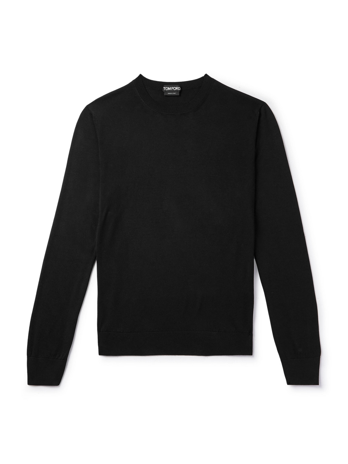 Tom Ford Silk Sweater In Black