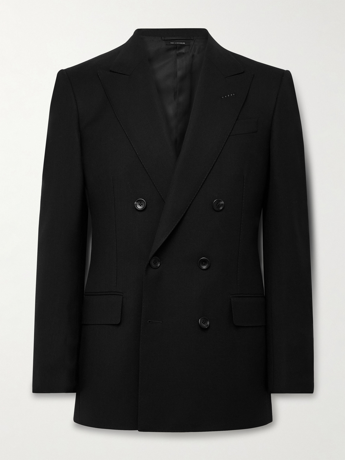 Tom Ford Slim-Fit Double-Breasted Wool-Crepe Suit Jacket - Men