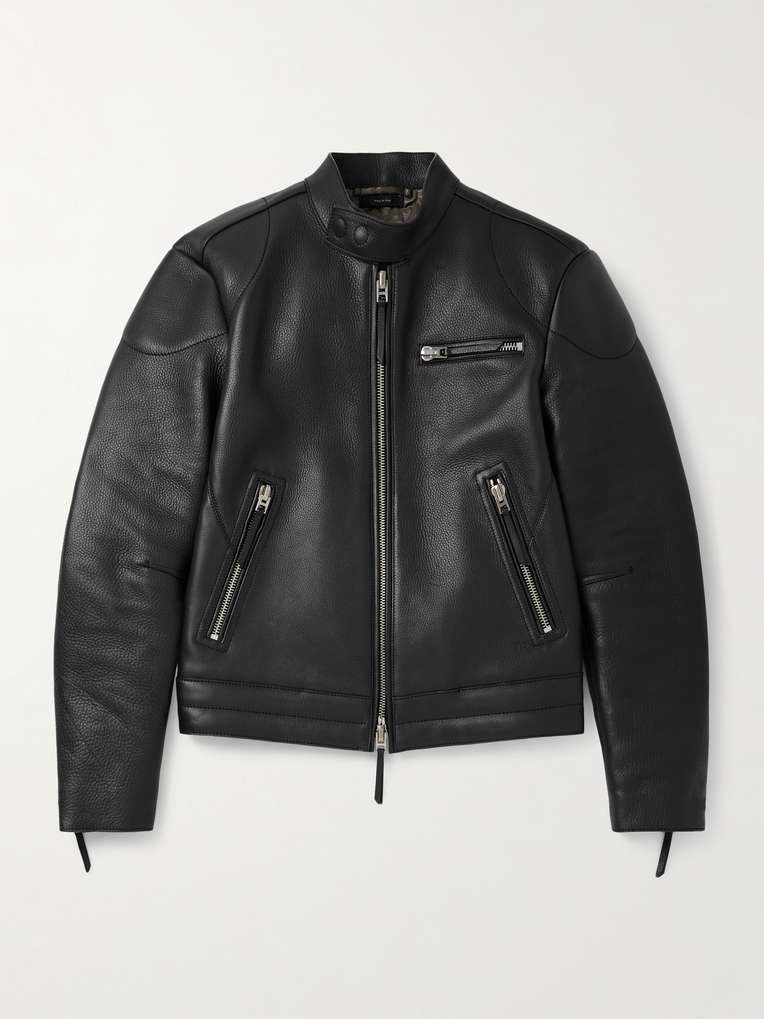 Tom Ford — Slim-Fit Full-Grain Leather Jacket