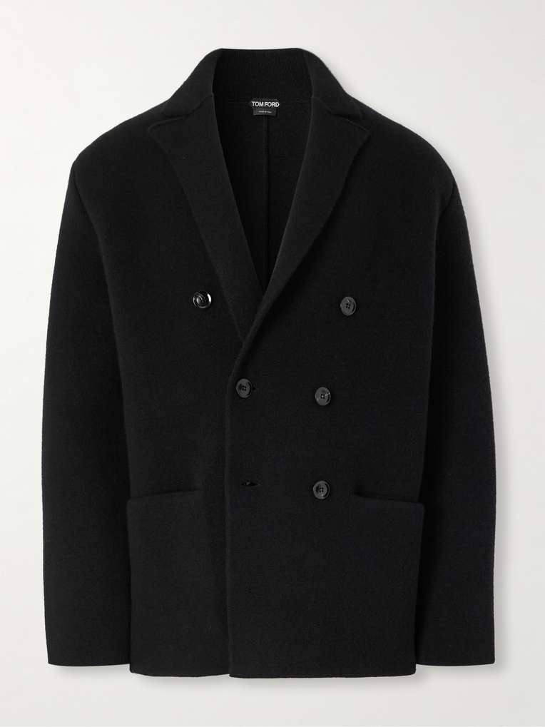 TOM FORD Double-Breasted Cashmere-Blend Blazer