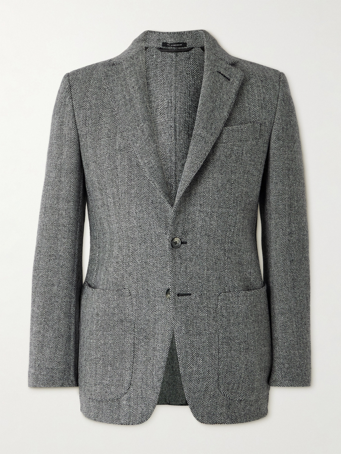 Tom Ford TOM FORD - Herringbone Woven Blazer - Men - Gray - IT 50 aus 49% Wool 35% Alpaca wool 16% Polyamide in Gray