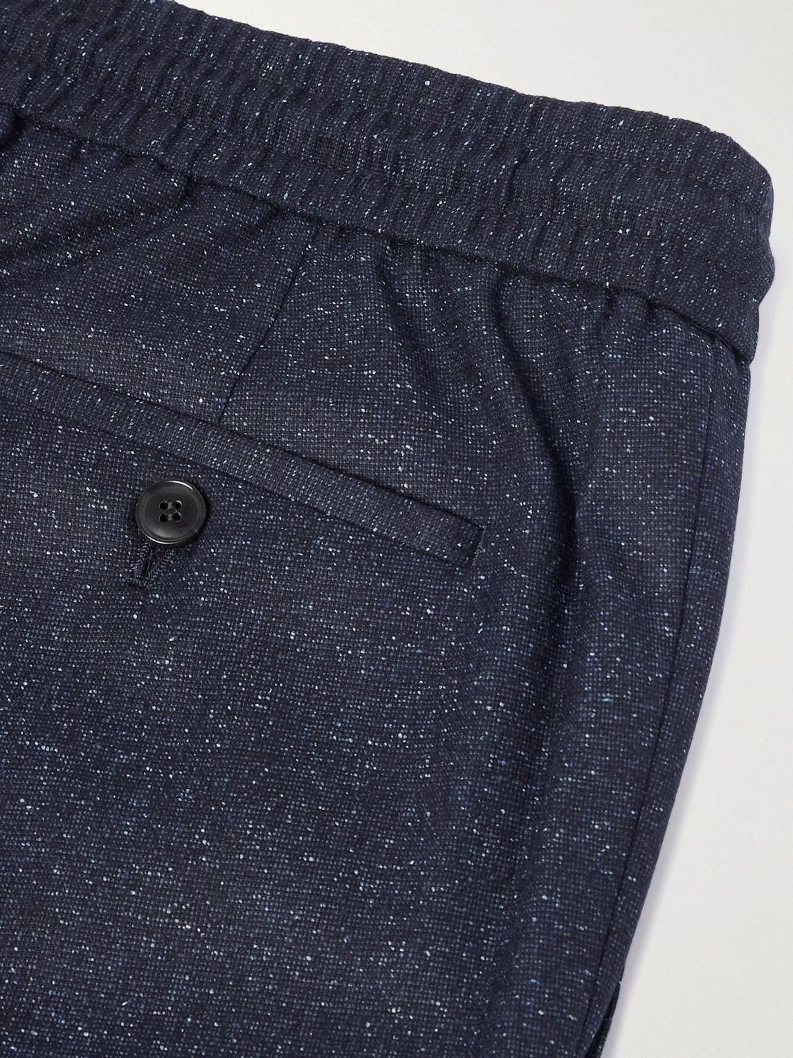  Paul Smith - Tapered Wool-blend Drawstring Suit Trousers - Men - Blue - Uk/us 30 
