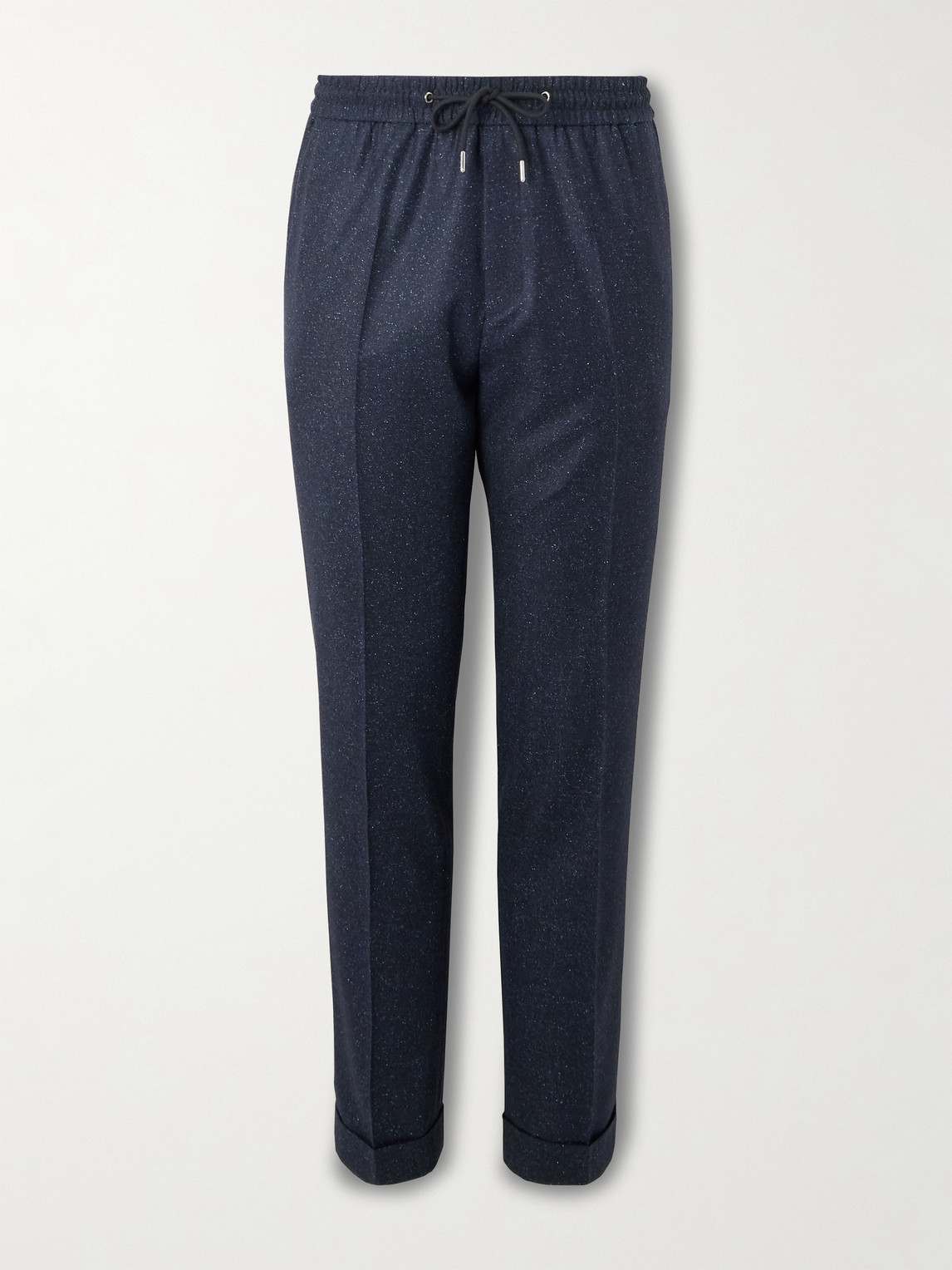 Paul Smith Tapered Wool-Blend Drawstring Suit Trousers - Men