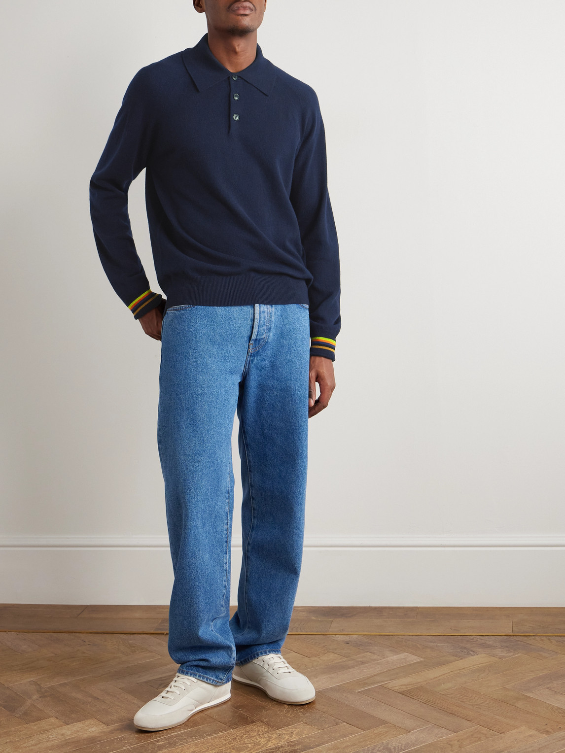 Paul Smith Cashmere Shirt In Blue
