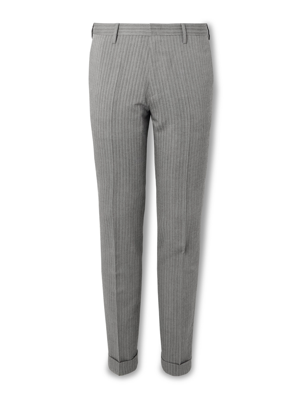 Paul Smith Straight-leg Woven Suit Trousers In Gray
