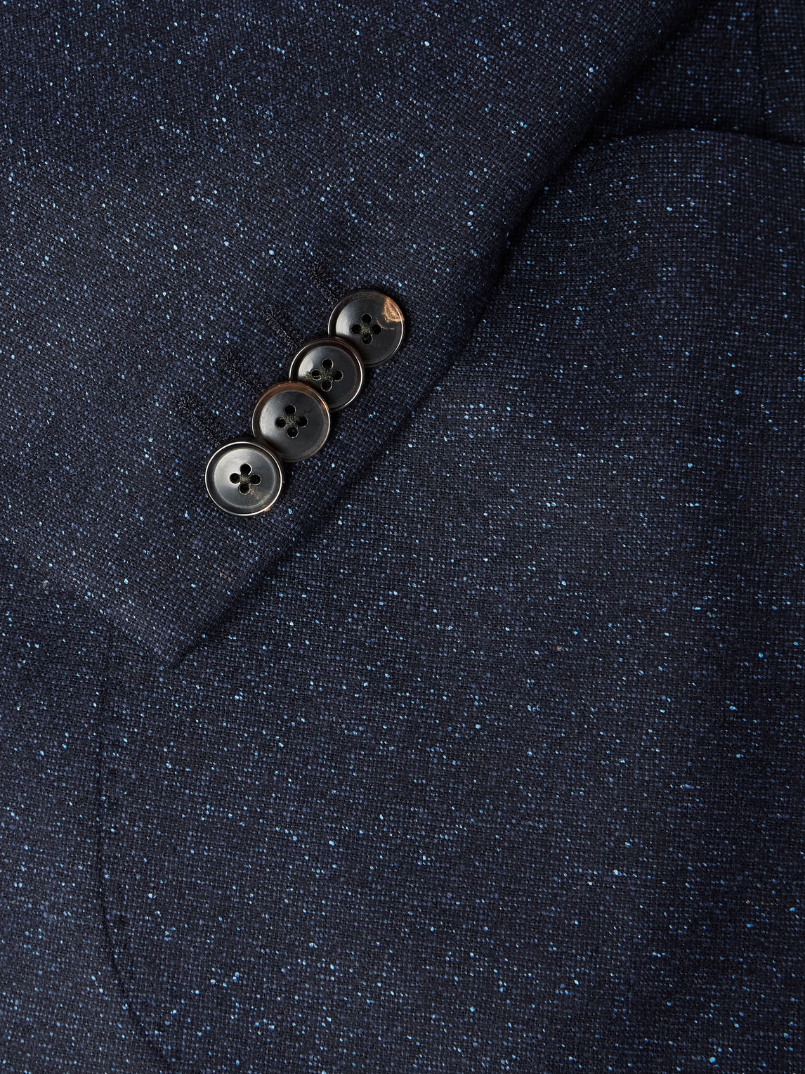  Paul Smith - Textured Wool And Silk-blend Suit Jacket - Men - Blue - Uk/us 38 