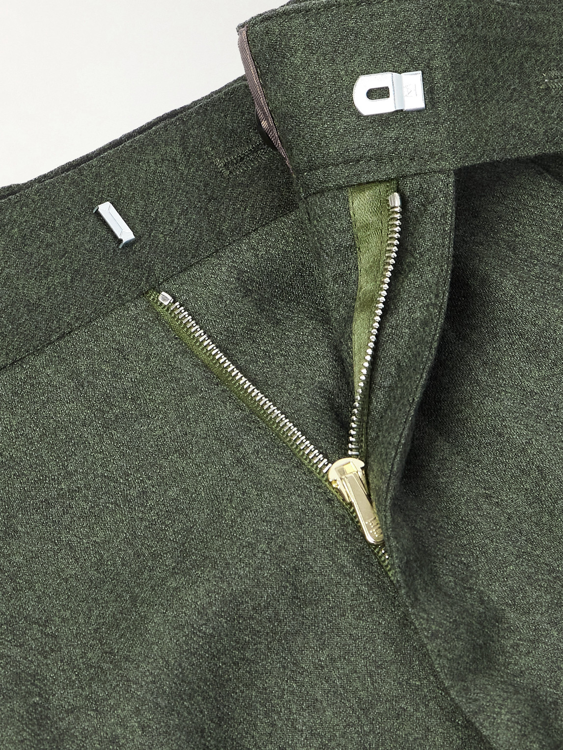 Paul Smith Straight-leg Pleated Wool And Cashmere-blend Suit Trousers In Gray