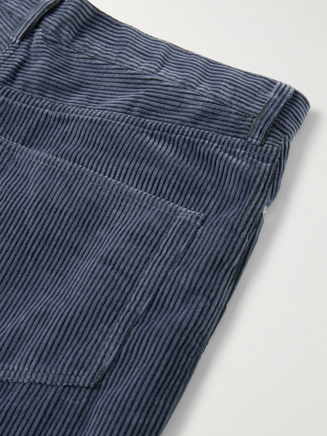 Paul Smith Straight-leg Cotton-corduroy Trousers In Blue