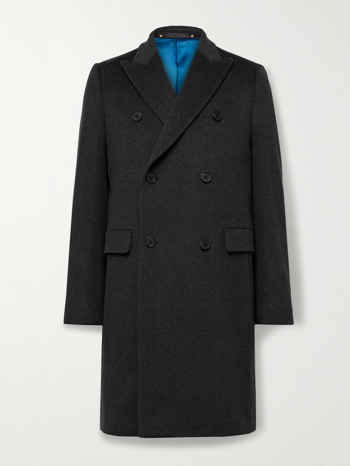Paul Smith Double-Breasted Wool and Cashmere-Blend Felt Overcoat - Men