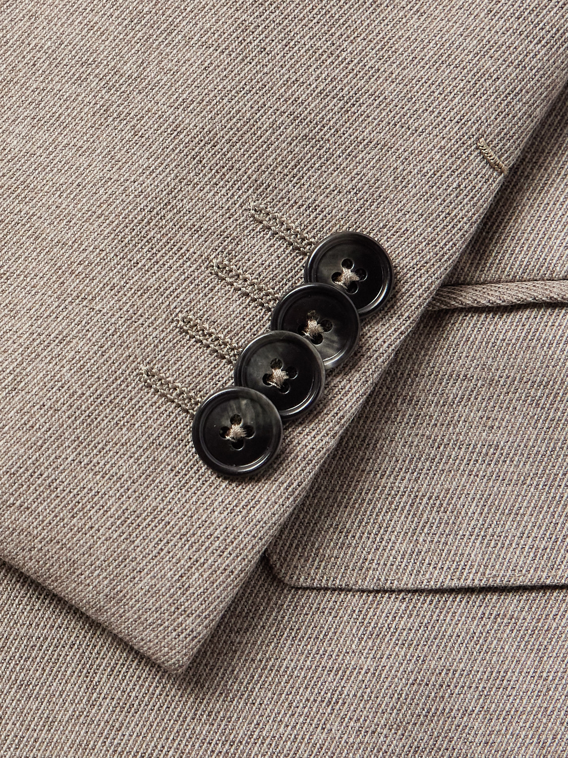 Zegna Wool-gabardine Suit In Gray