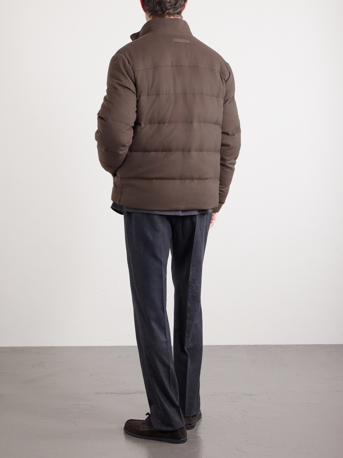 Quilted Oasi Cashmere Down Jacket