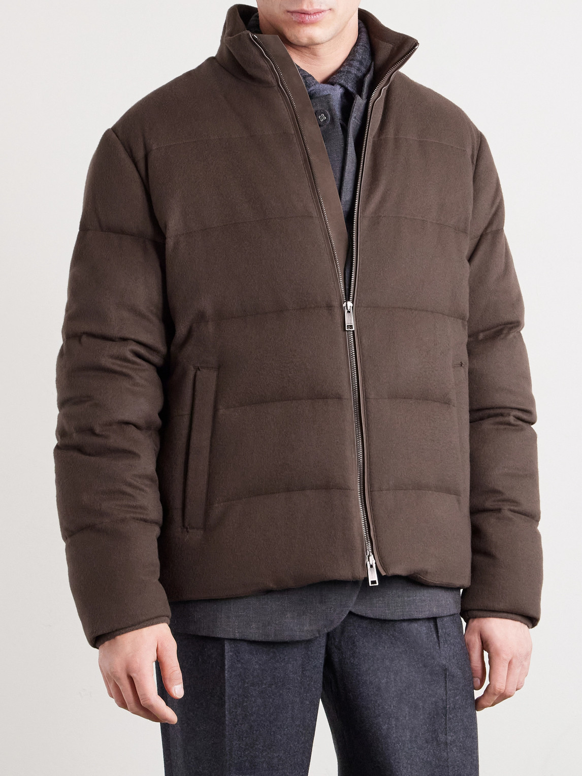 Quilted Oasi Cashmere Down Jacket