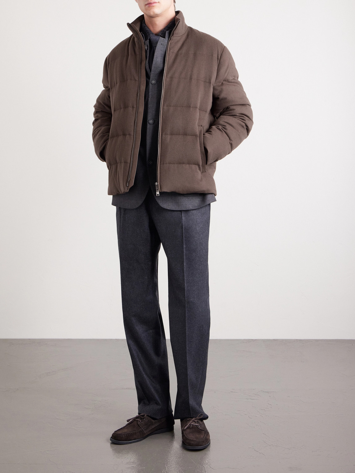 Quilted Oasi Cashmere Down Jacket