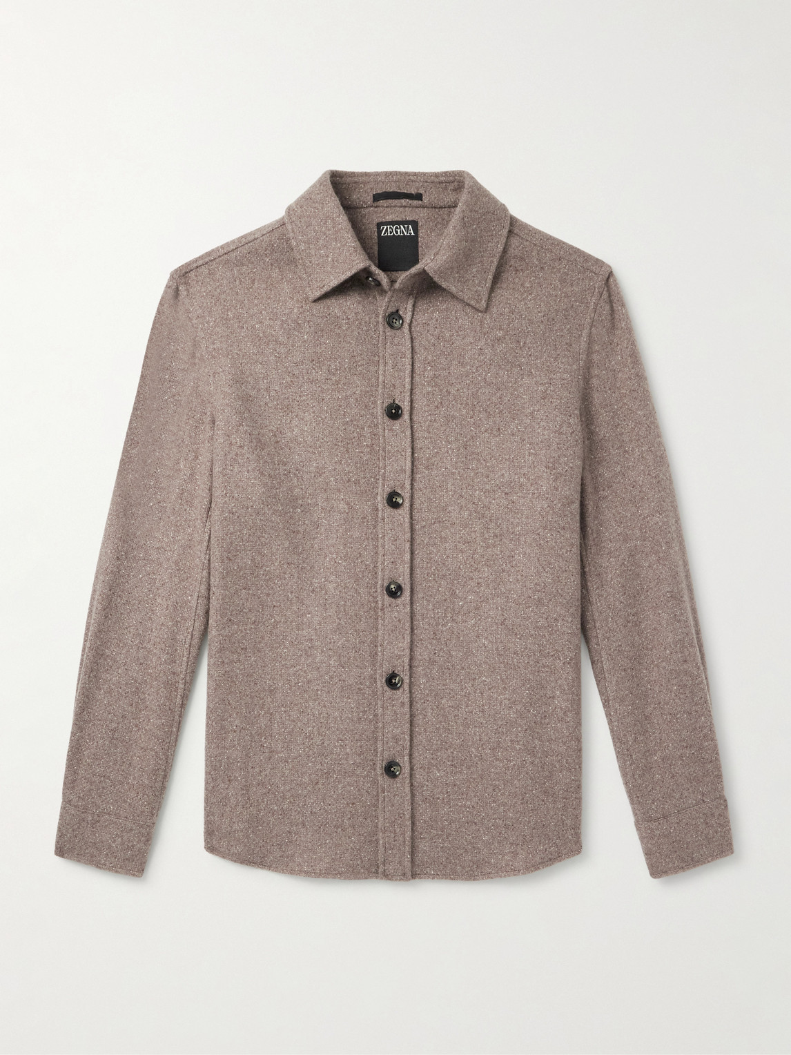 Zegna Cashmere and ilk-Blend hirt - Men