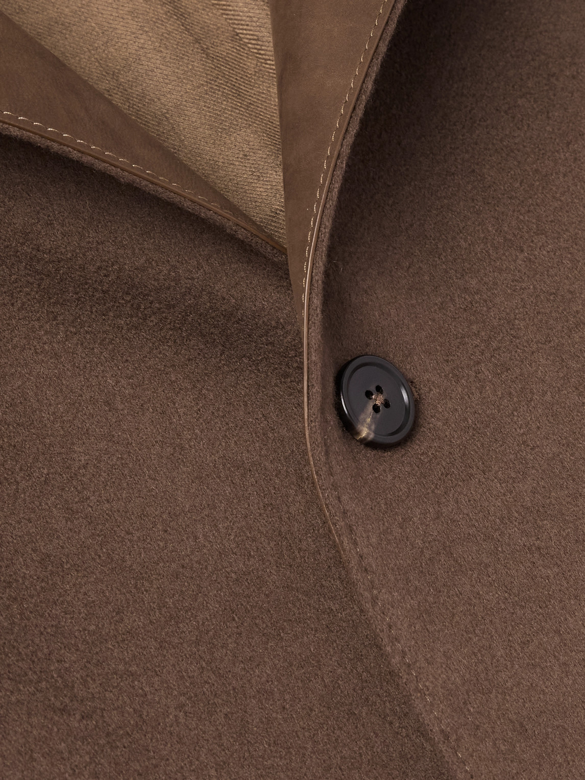 Ii Conte Leather-Trimmed Oasi Cashmere-Felt Jacket