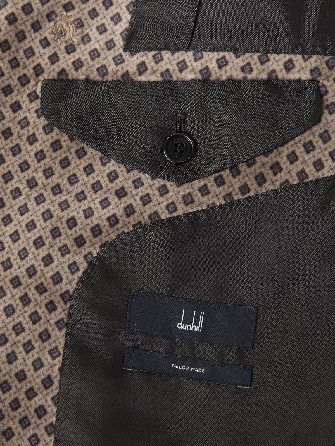 DUNHILL 슬림핏 프린트 코튼블렌드 벨벳 턱시도 재킷