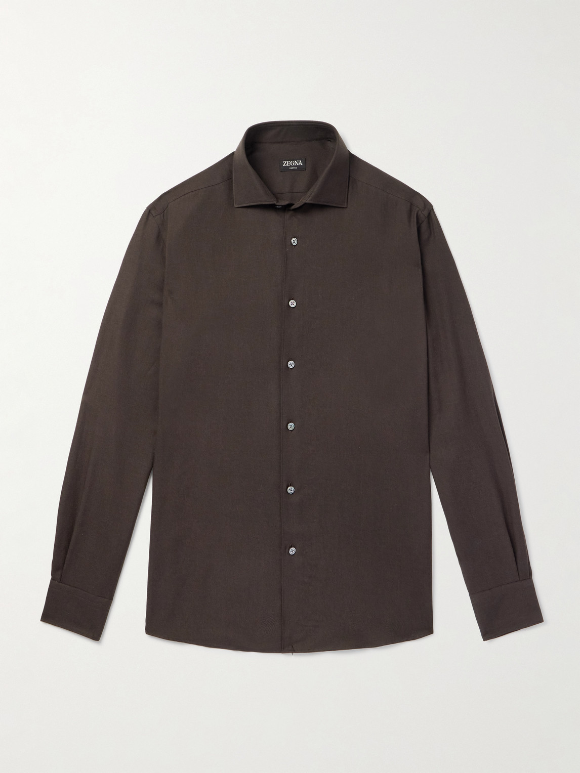 Zegna Cotton and Cashmere-Blend Shirten