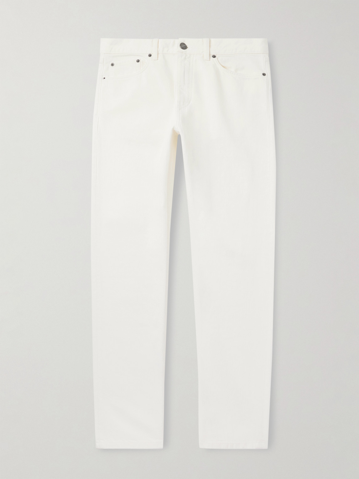 Zegna Roccia Slim-Fit Straight-Leg Cotton Trousers - Men