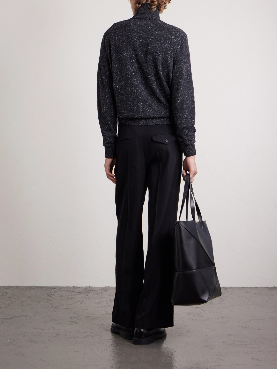 Cashmere-Blend Rollneck Sweater