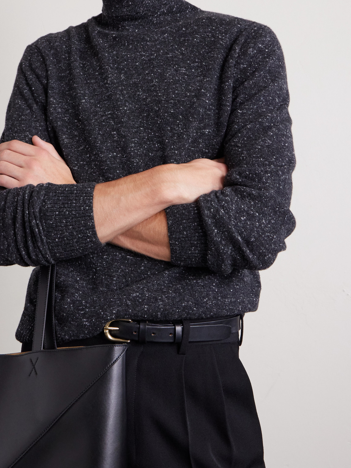 Cashmere-Blend Rollneck Sweater