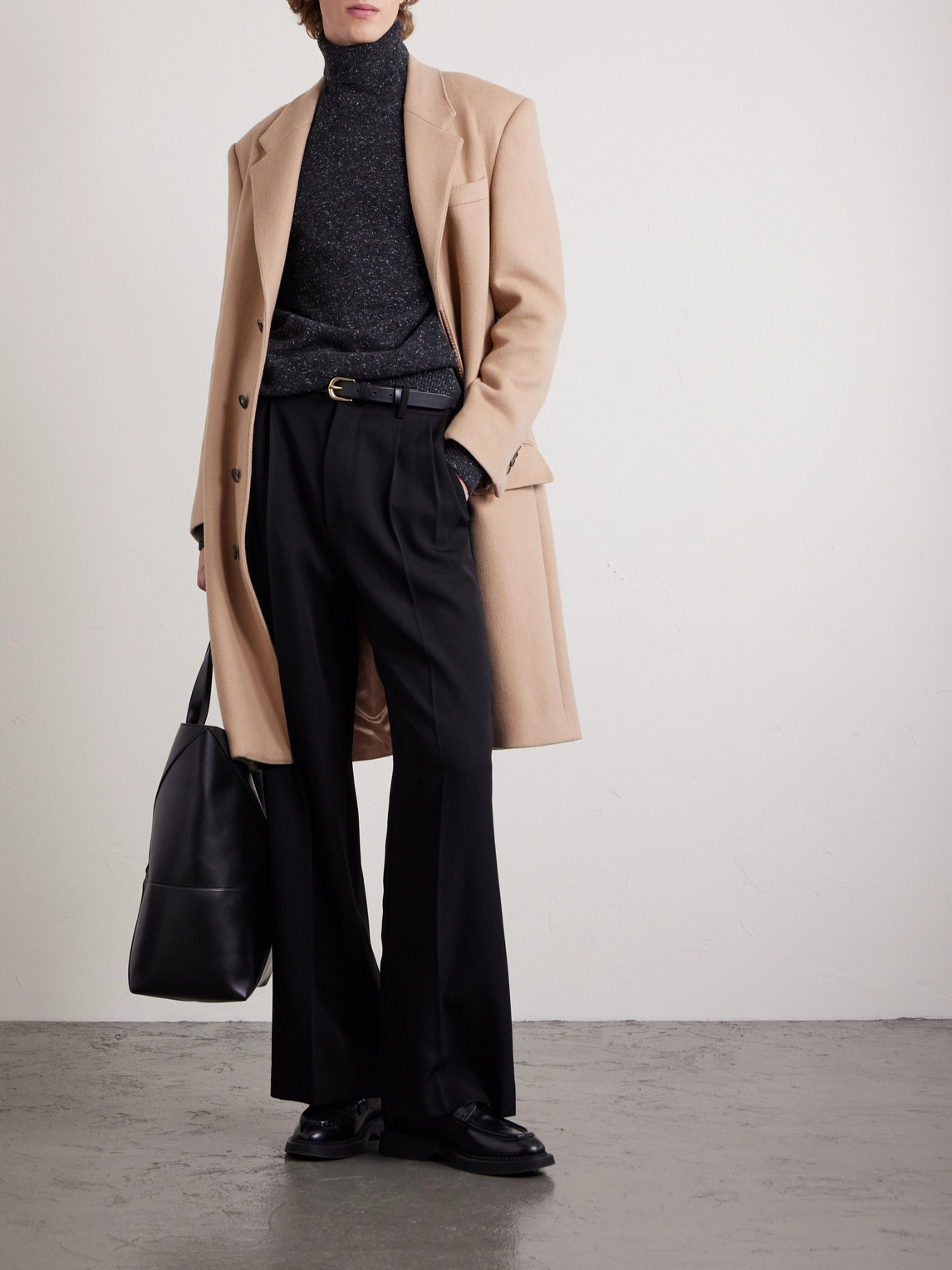 Cashmere-Blend Rollneck Sweater