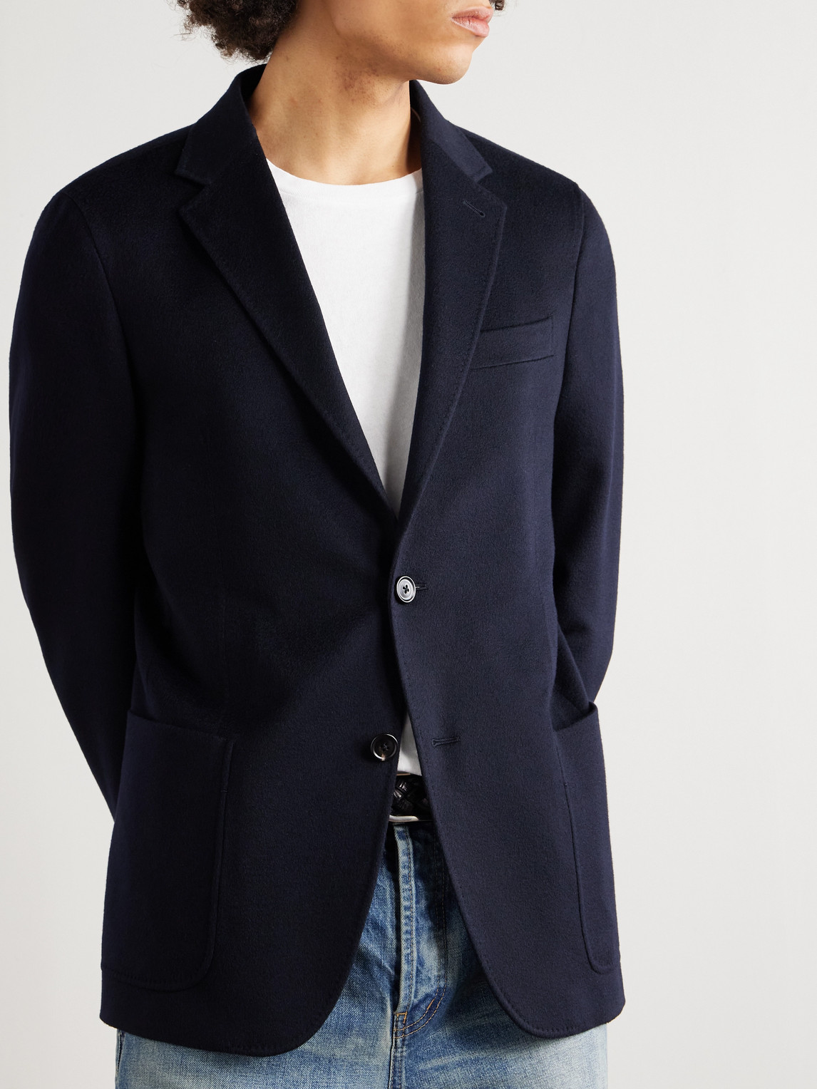 Layered Cashmere Blazer