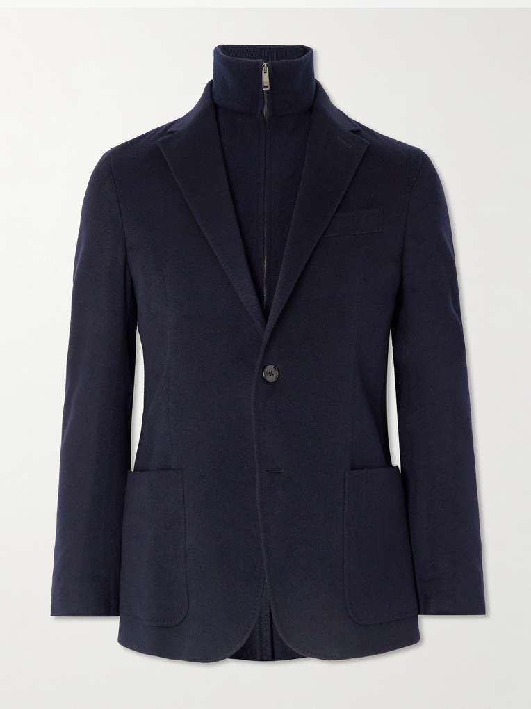 ZEGNA Layered Cashmere Blazer